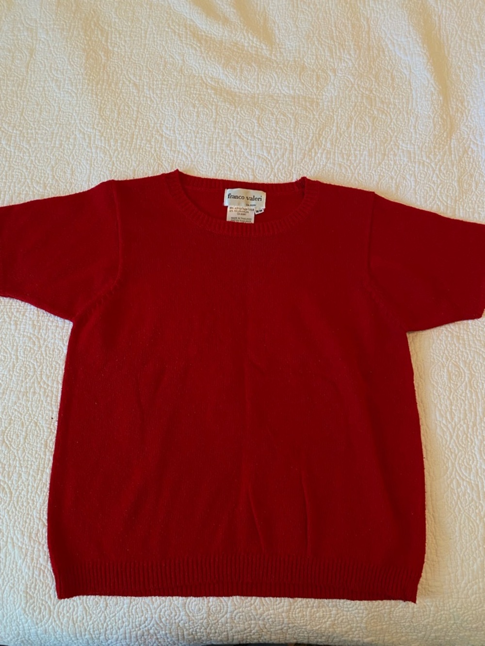Vintage red knit top